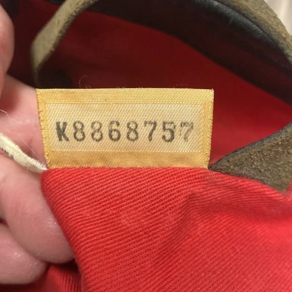 Dooney & Bourke Signature DB Canvas Tote Shoulder Bag Black outside Red inside - Picture 7 of 8